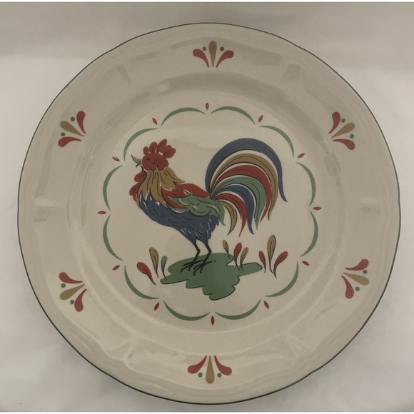 Gibson Other - Vintage Gibson Royal Rooster Hand Painted Dinner Plate 10.5" Discontinued